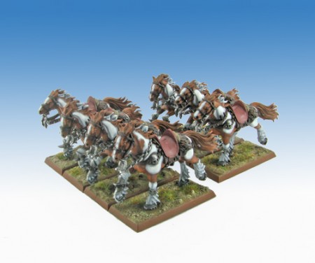 Chaos 28mm cavalli pezzati marauders predoni del chaos games workshop guerrieri del chaos warhammer